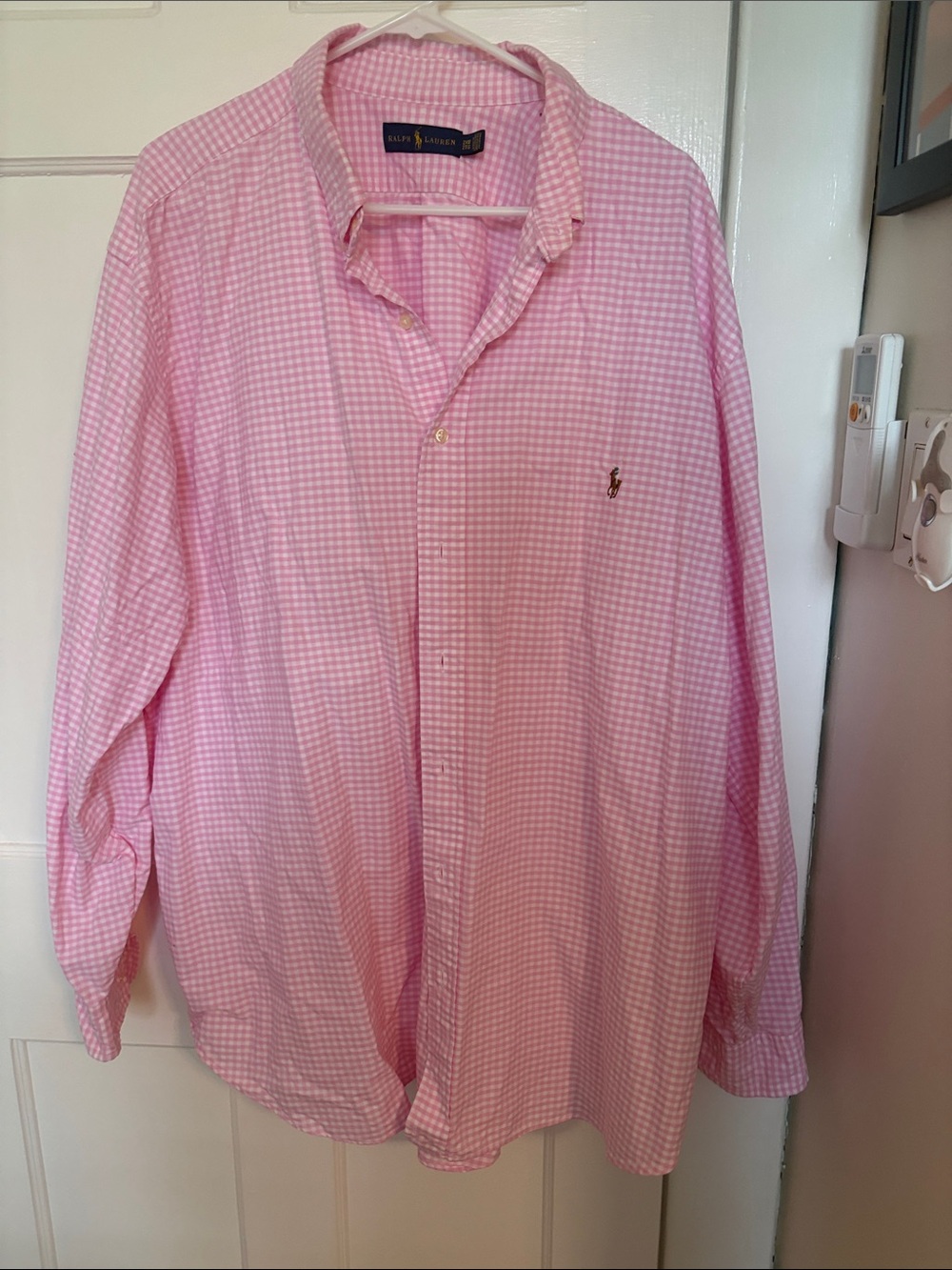 Ralph Lauren Pink Gingham Button-Down Shirt